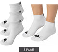 3 Paar Kappa Sportsocken Sneaker-Socken Baumwoll-Strümpfe mit Logo 3112YCW A00 Weiß