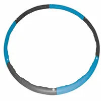 EDURO Hula Hoop Reifen gepolstertes Sportgerät für zu Hause Fitness-Reifen 97cm 8983249 Blau/Grau