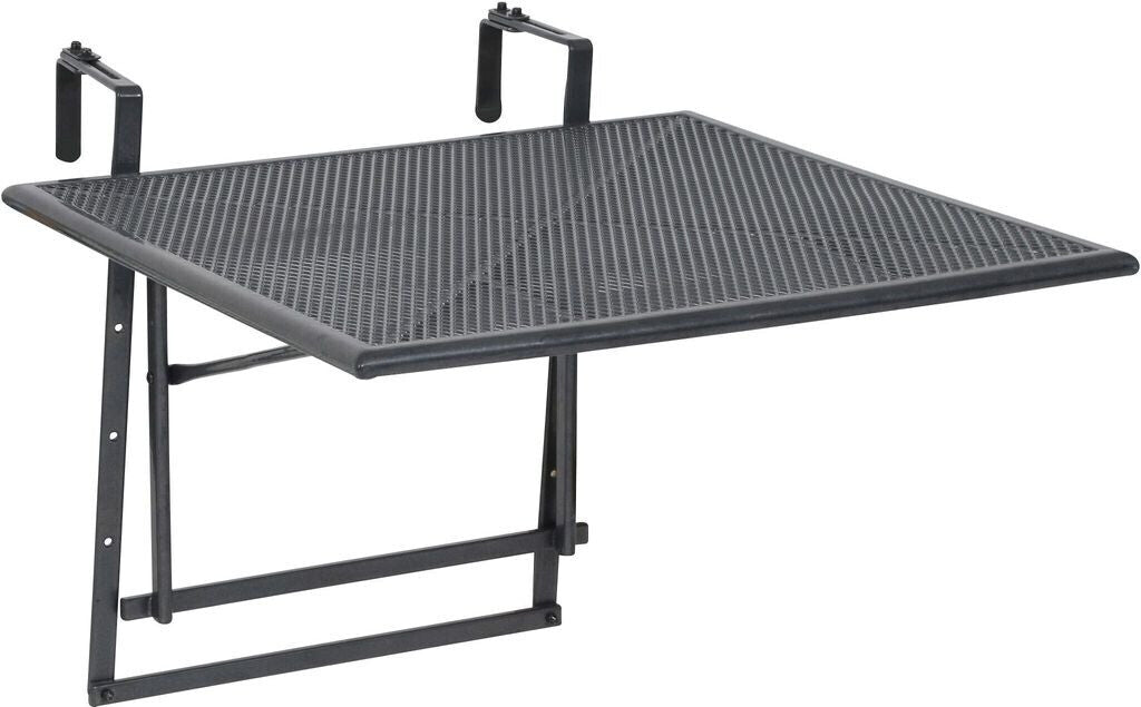 Balkonhängetisch Toulouse XL eisengrau klappbar 70 x 70 cm platzsparend