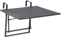 Balkonhängetisch Toulouse XL eisengrau klappbar 70 x 70 cm platzsparend