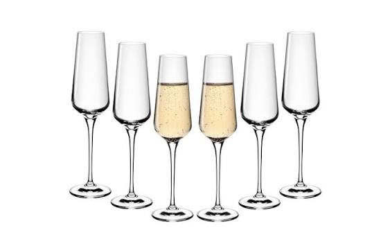 Sektglas Sektgläser CARA, 6er Set, 250 ml Fassungsvermögen