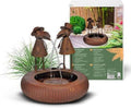 Gartenbrunnen Metallbrunnen Elektropumpe Gartenbrunnen Garten Vogelfigur Wasserspiel