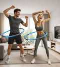 EDURO Hula Hoop Reifen gepolstertes Sportgerät für zu Hause Fitness-Reifen 97cm 8983249 Blau/Grau