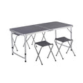 greemotion Campingtisch klappbar faltbar inkl. 4er Set Stühlen | 120x60x70 cm