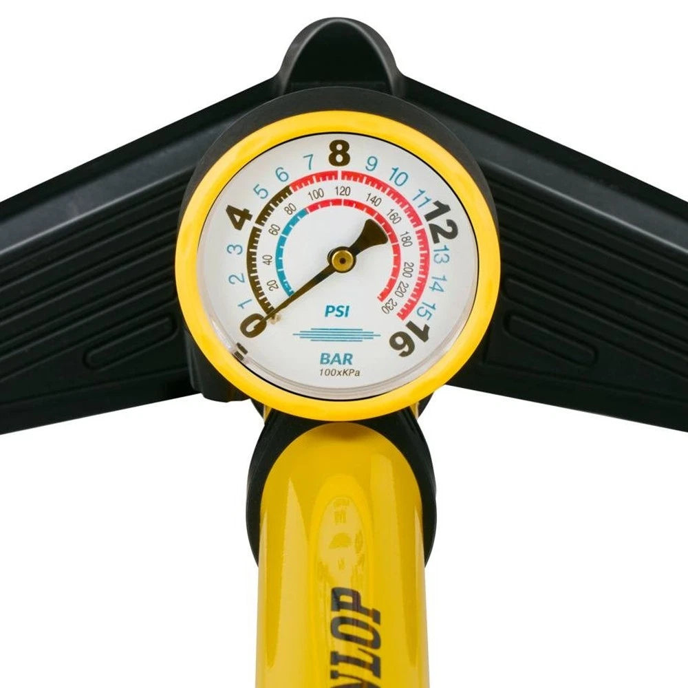 DUNLOP Standpumpe Luftpumpe mit Manometer