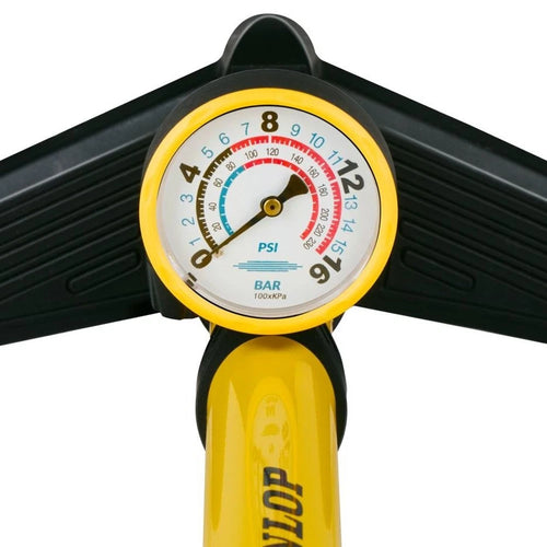 DUNLOP Standpumpe Luftpumpe mit Manometer